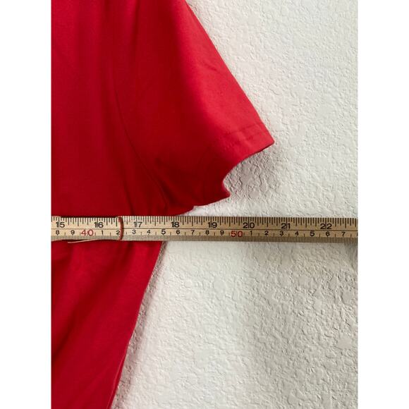 Women's Hot & Delicious Red Celebrate Diversity T-Shirt Tie in Front Large - Picture 4 of 11